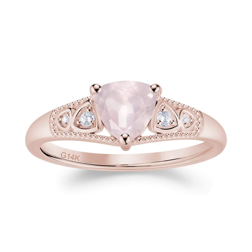 Vintage Filigree Alexandrite Engagement Ring - LUO Jewelry #gemstone_Rose Quartz