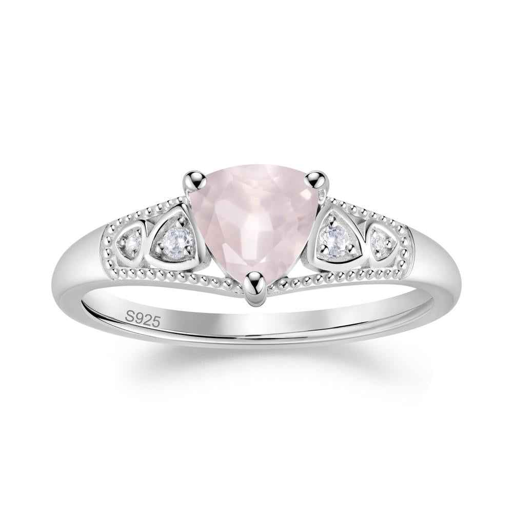 Vintage Filigree Alexandrite Engagement Ring - LUO Jewelry #gemstone_Rose Quartz