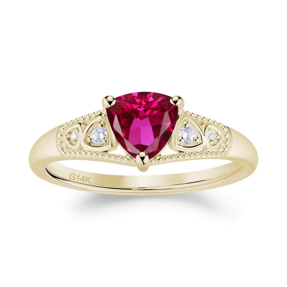 Vintage Filigree Alexandrite Engagement Ring - LUO Jewelry #gemstone_Ruby