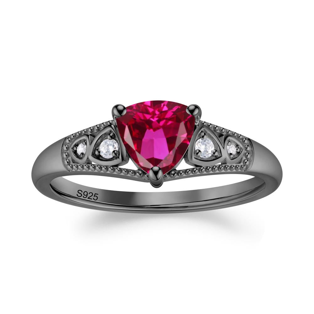 Vintage Filigree Alexandrite Engagement Ring - LUO Jewelry #gemstone_Ruby