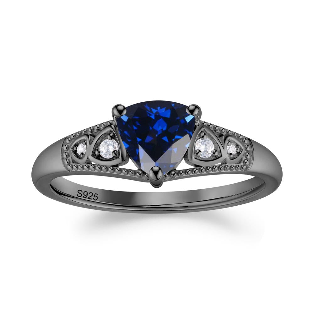 Vintage Filigree Alexandrite Engagement Ring - LUO Jewelry #gemstone_Sapphire