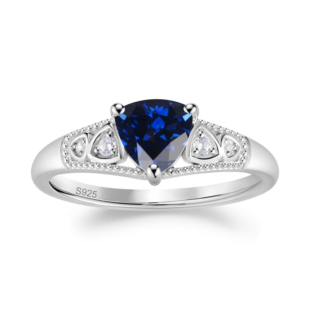 Vintage Filigree Alexandrite Engagement Ring - LUO Jewelry #gemstone_Sapphire
