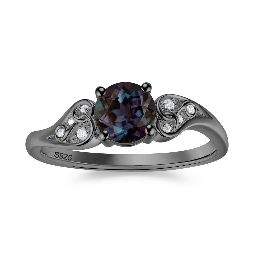 Vintage Heart Knot Design Sapphire Ring - LUO Jewelry #gemstone_Alexandrite