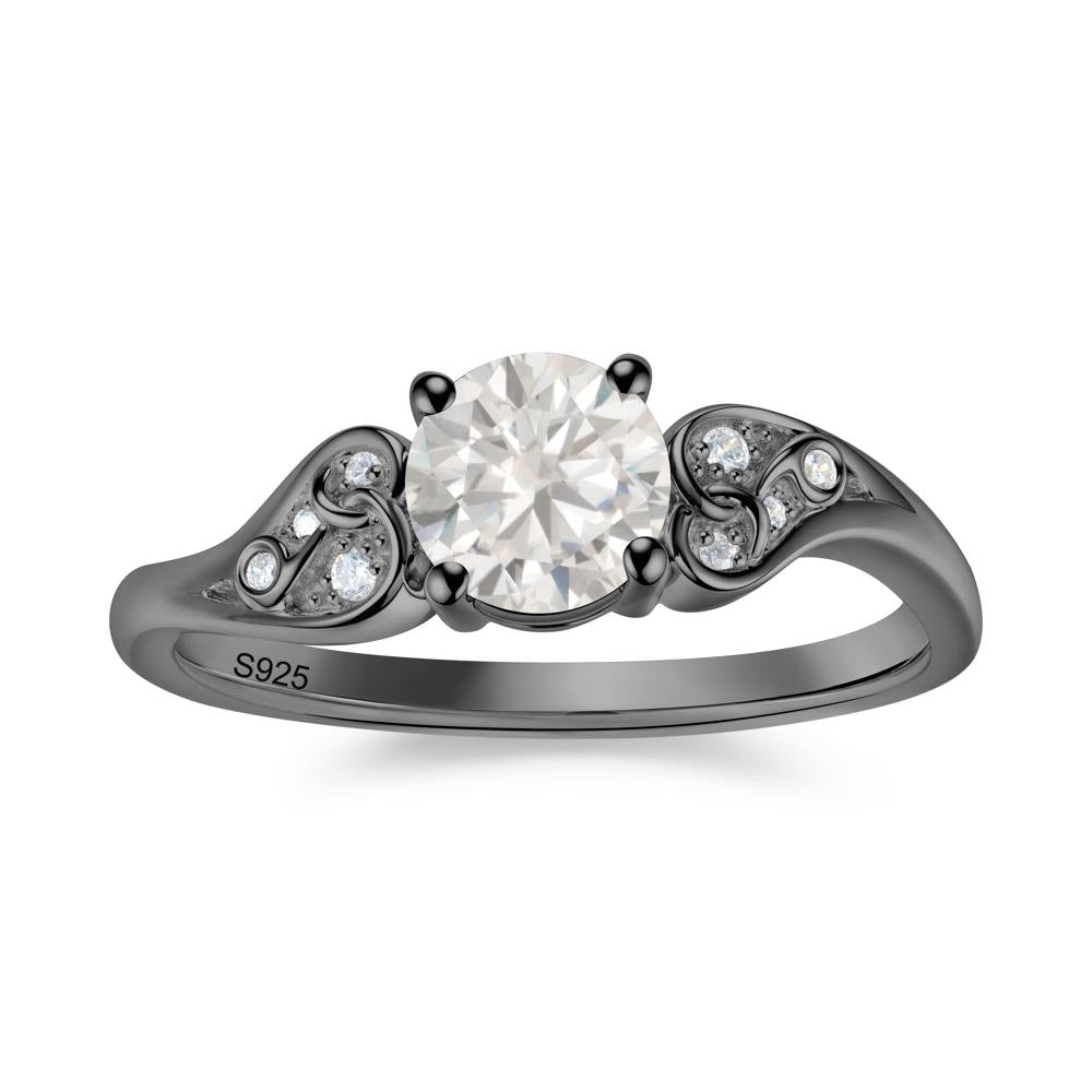 Vintage Heart Knot Design Sapphire Ring - LUO Jewelry #gemstone_Cubic Zirconia