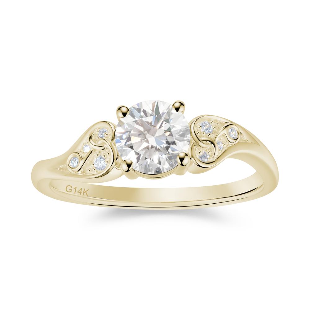 Vintage Heart Knot Design Sapphire Ring - LUO Jewelry #gemstone_Diamond