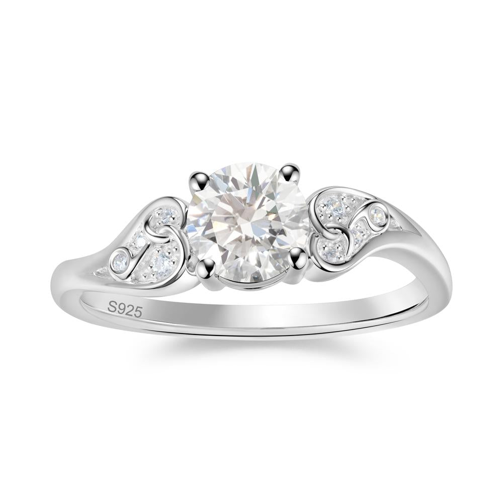 Vintage Heart Knot Design Sapphire Ring - LUO Jewelry #gemstone_Diamond