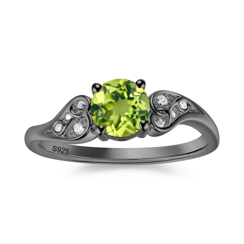 Vintage Heart Knot Design Sapphire Ring - LUO Jewelry #gemstone_Peridot