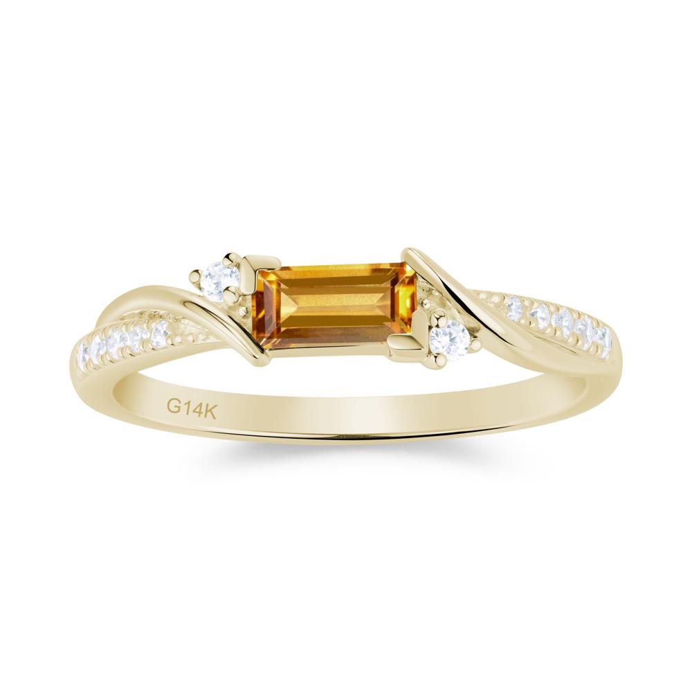 Twisted Vine Baguette Alexandrite Promise Ring - LUO Jewelry #gemstone_Citrine