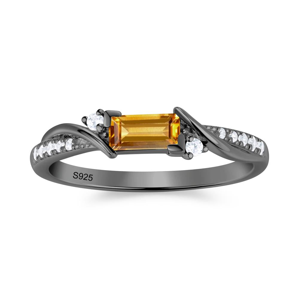 Twisted Vine Baguette Alexandrite Promise Ring - LUO Jewelry #gemstone_Citrine