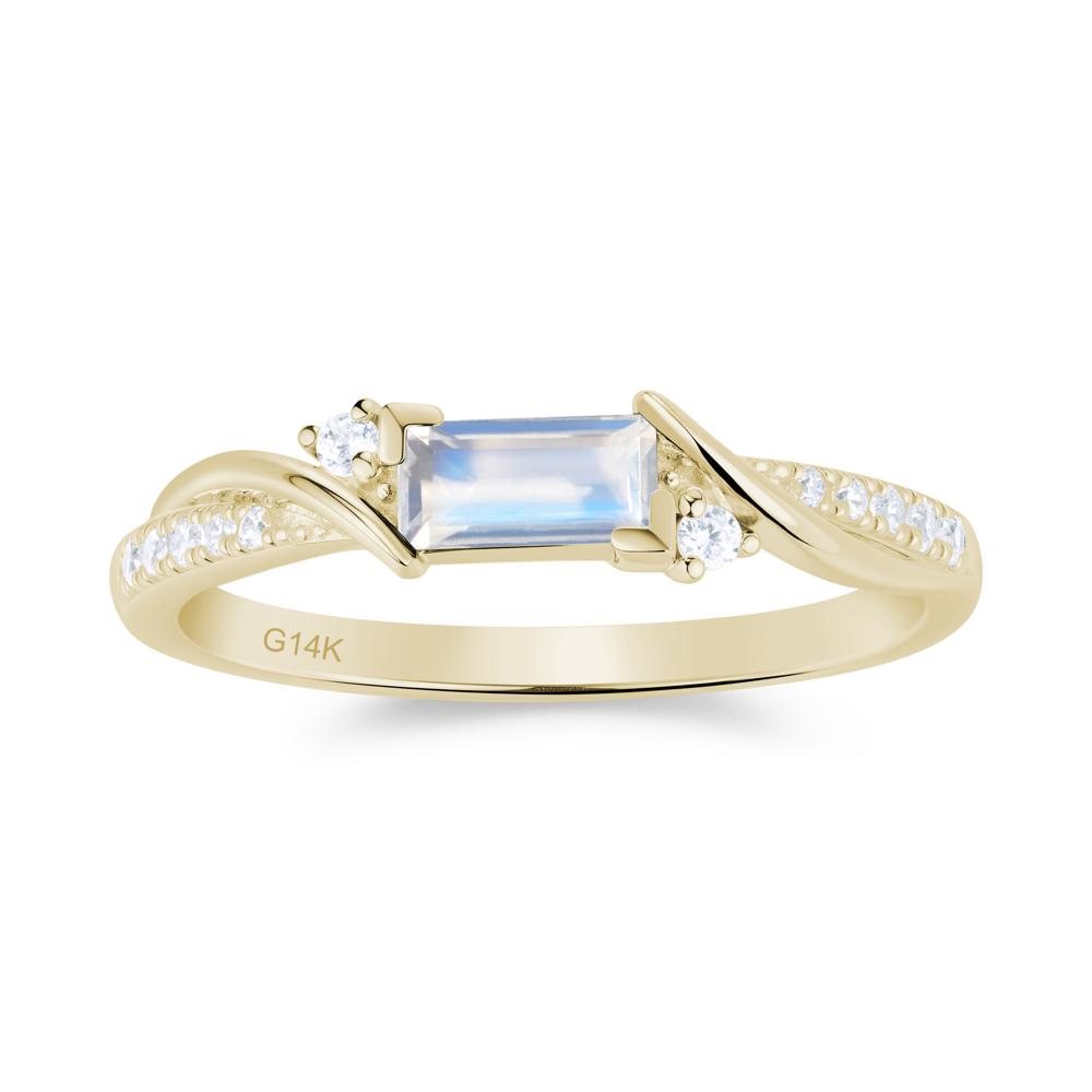 Twisted Vine Baguette Alexandrite Promise Ring - LUO Jewelry #gemstone_Moonstone
