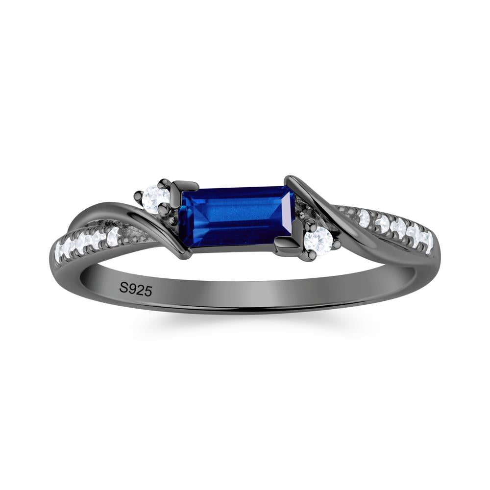 Twisted Vine Baguette Alexandrite Promise Ring - LUO Jewelry #gemstone_Sapphire