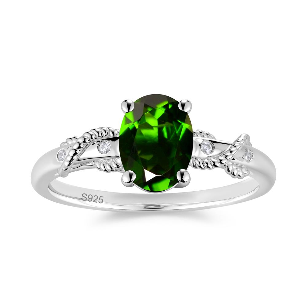 Vintage Twist Rope Garnet Ring - LUO Jewelry #gemstone_Diopside