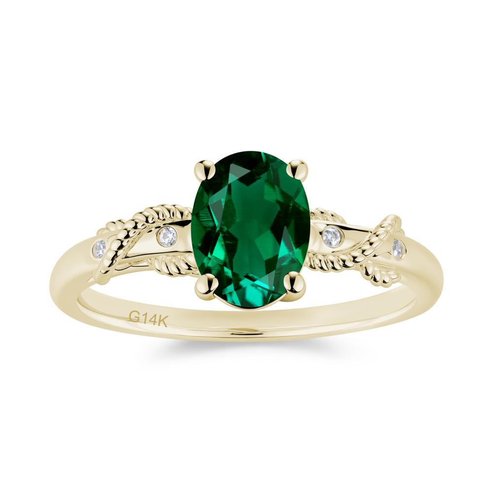Vintage Twist Rope Garnet Ring - LUO Jewelry #gemstone_Emerald