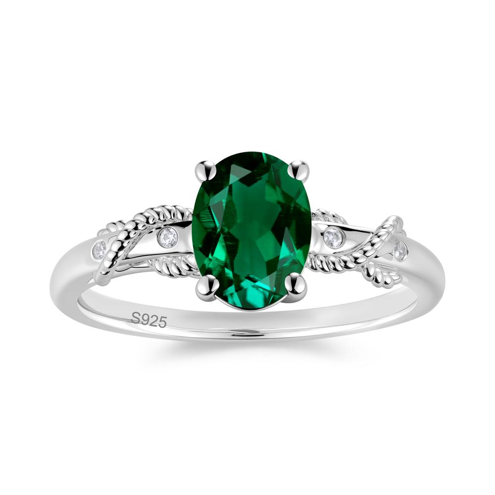 Vintage Twist Rope Garnet Ring - LUO Jewelry #gemstone_Emerald