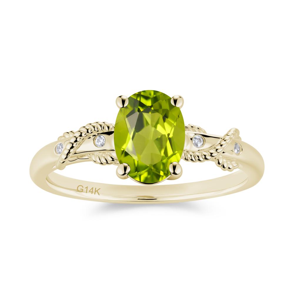 Vintage Twist Rope Garnet Ring - LUO Jewelry #gemstone_Peridot