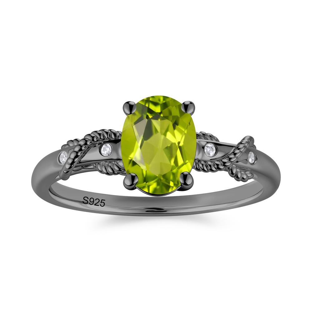 Vintage Twist Rope Garnet Ring - LUO Jewelry #gemstone_Peridot