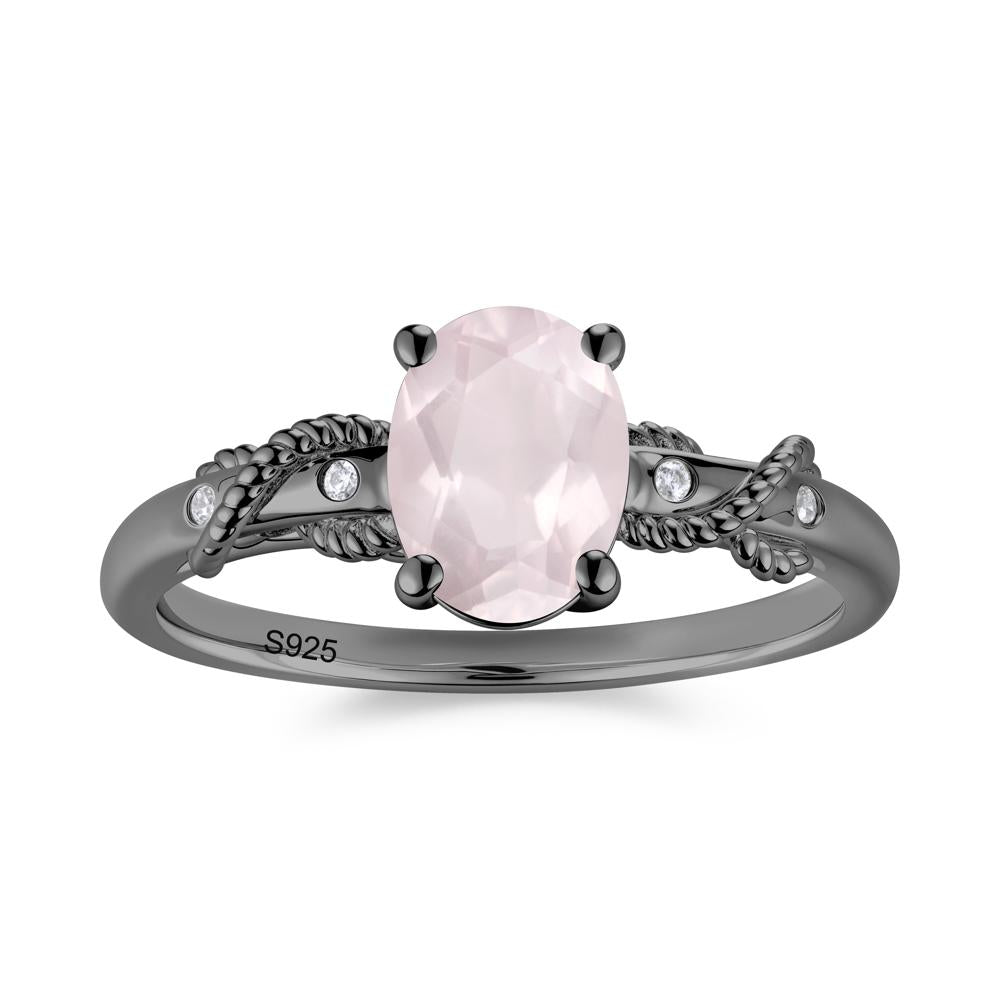 Vintage Twist Rope Garnet Ring - LUO Jewelry #gemstone_Rose Quartz