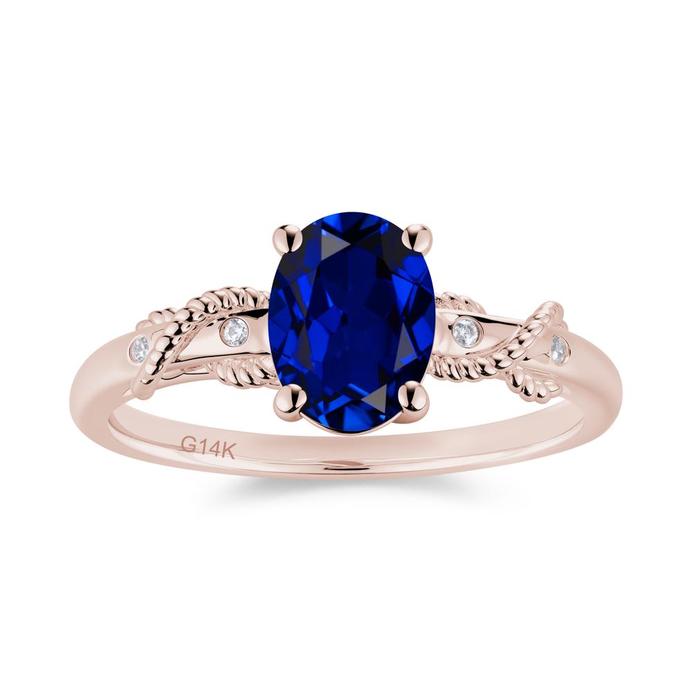Vintage Twist Rope Garnet Ring - LUO Jewelry #gemstone_Sapphire