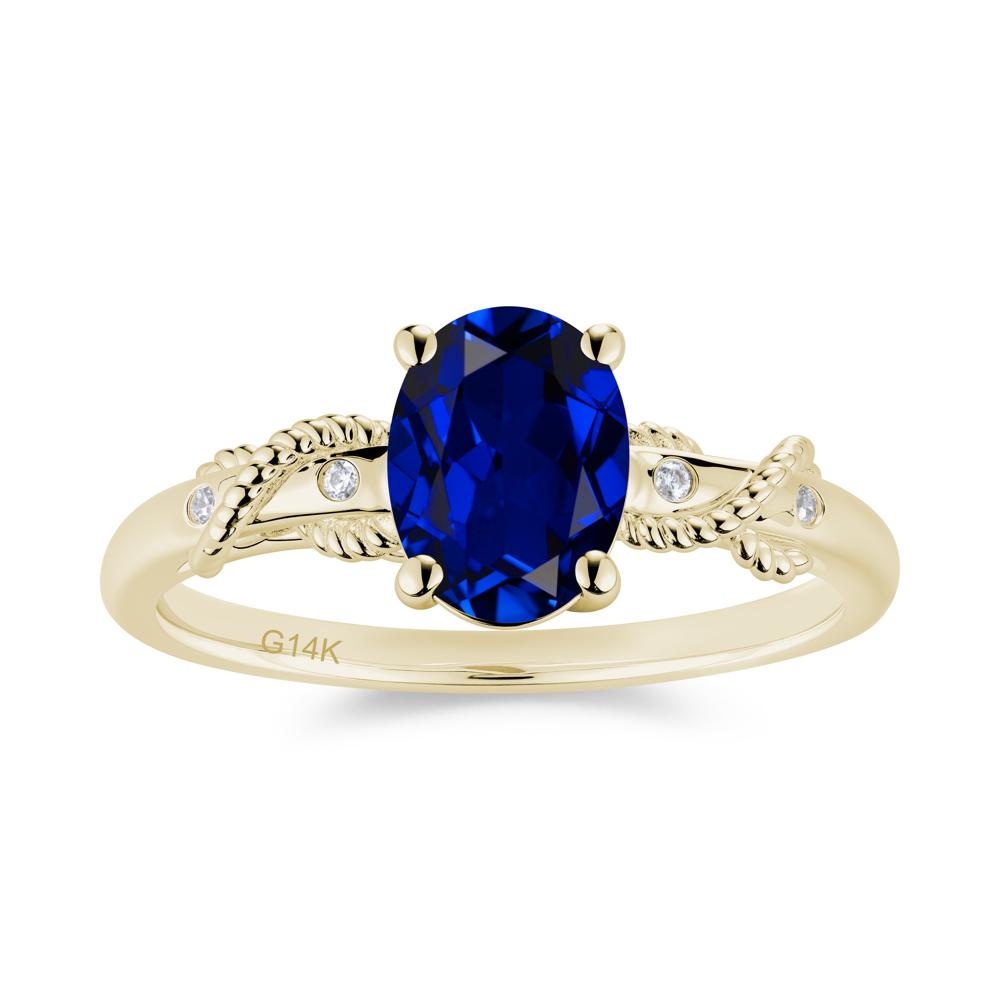 Vintage Twist Rope Garnet Ring - LUO Jewelry #gemstone_Sapphire