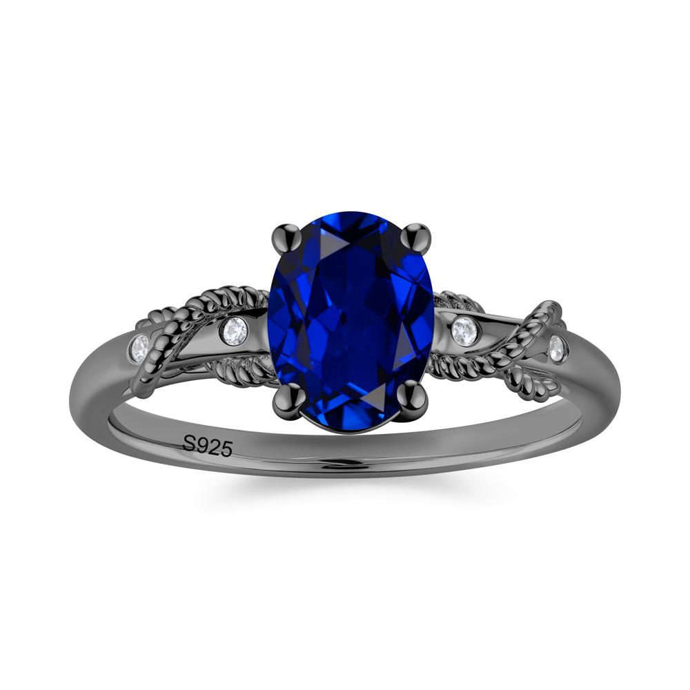 Vintage Twist Rope Garnet Ring - LUO Jewelry #gemstone_Sapphire