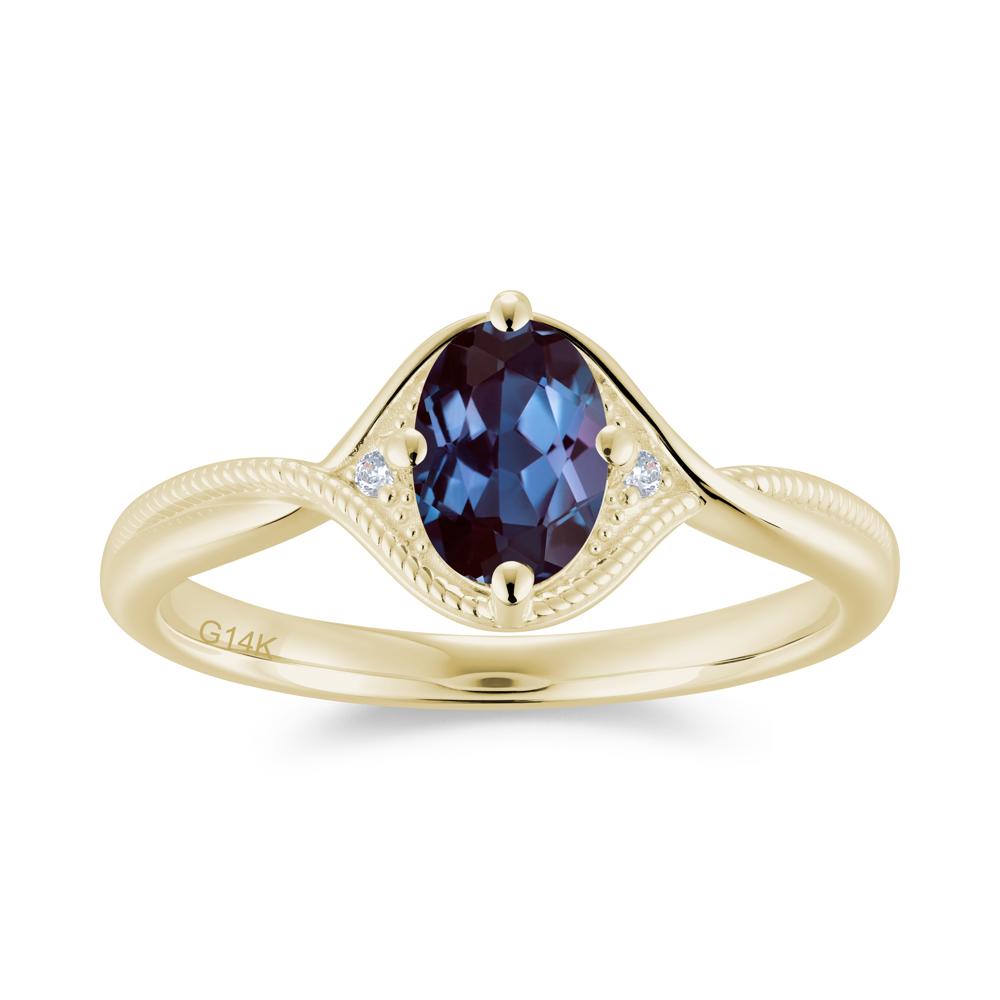 Oval Cut Citrine Twisted Engagement Ring - LUO Jewelry #gemstone_Alexandrite
