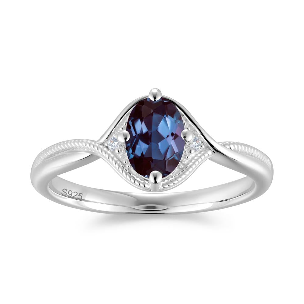 Oval Cut Citrine Twisted Engagement Ring - LUO Jewelry #gemstone_Alexandrite