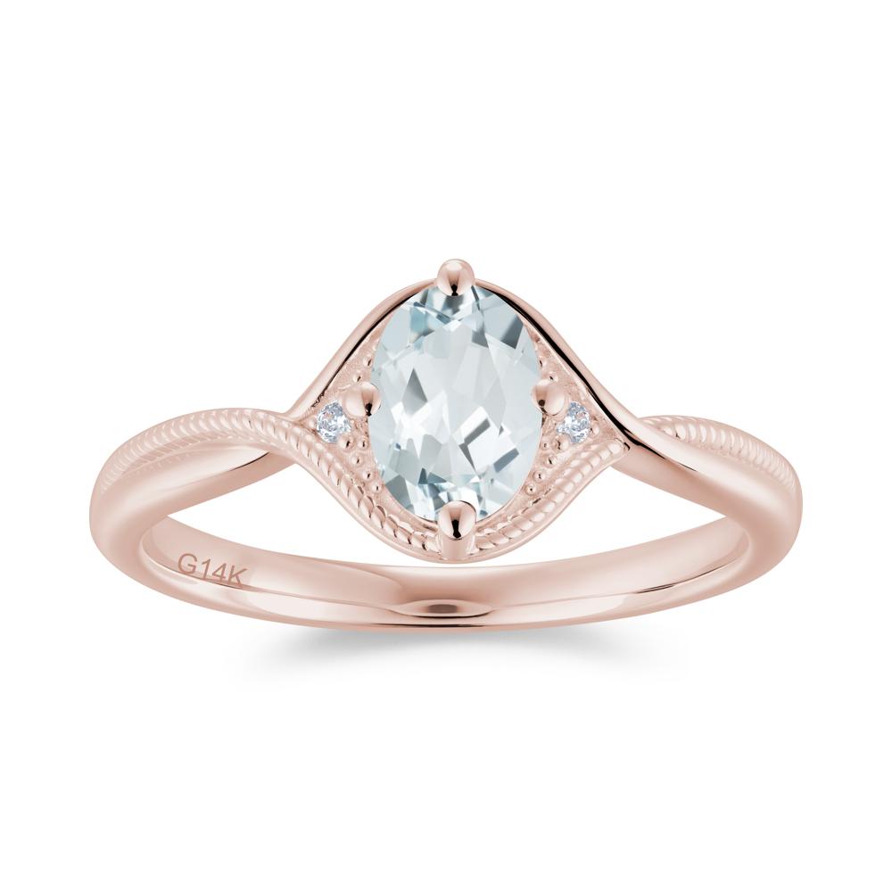 Oval Cut Citrine Twisted Engagement Ring - LUO Jewelry #gemstone_Aquamarine