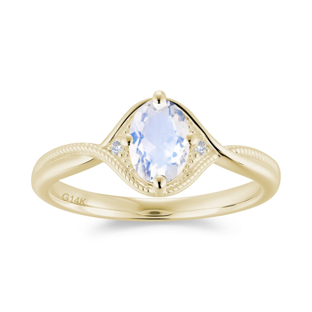 Oval Cut Citrine Twisted Engagement Ring - LUO Jewelry #gemstone_Moonstone