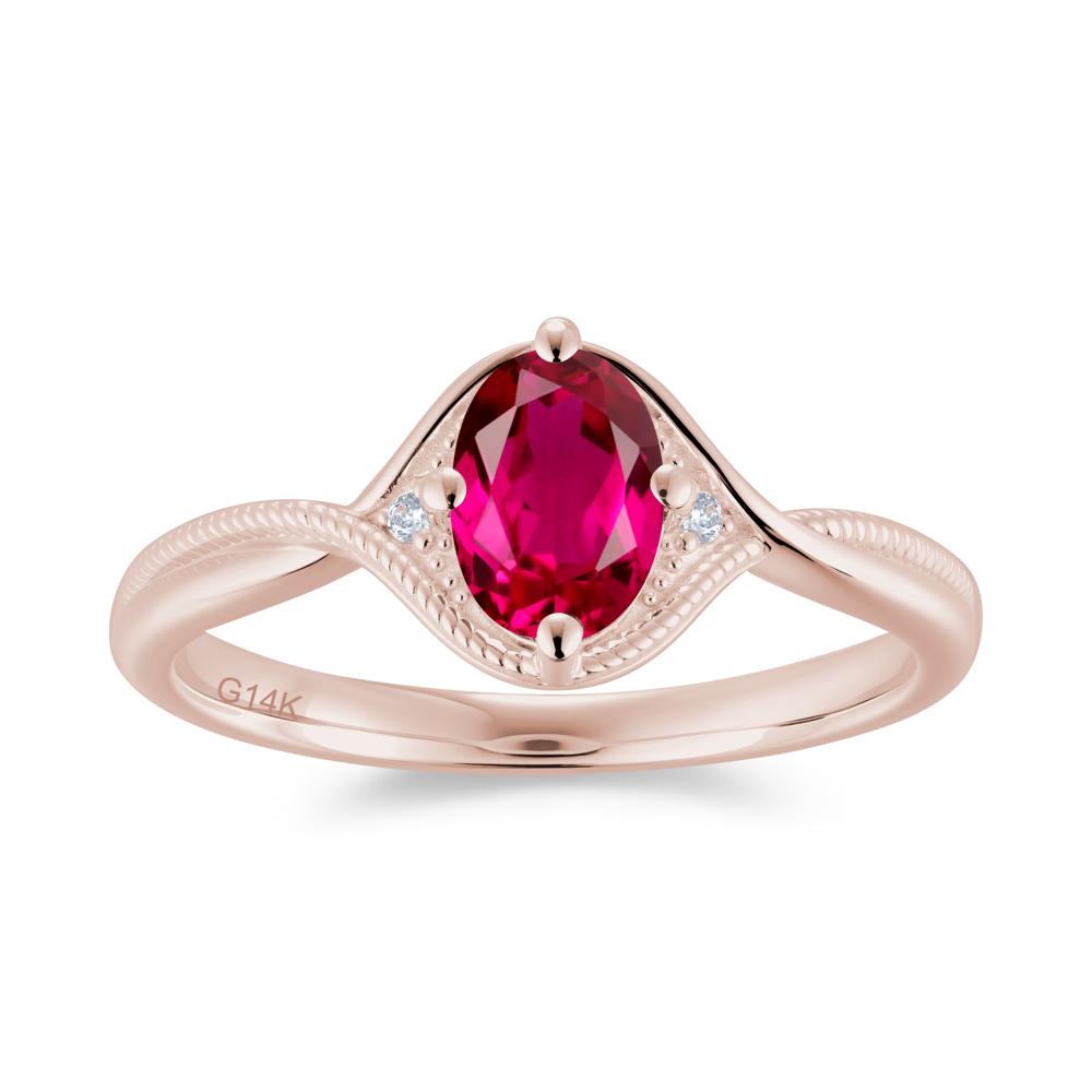 Oval Cut Citrine Twisted Engagement Ring - LUO Jewelry #gemstone_Ruby