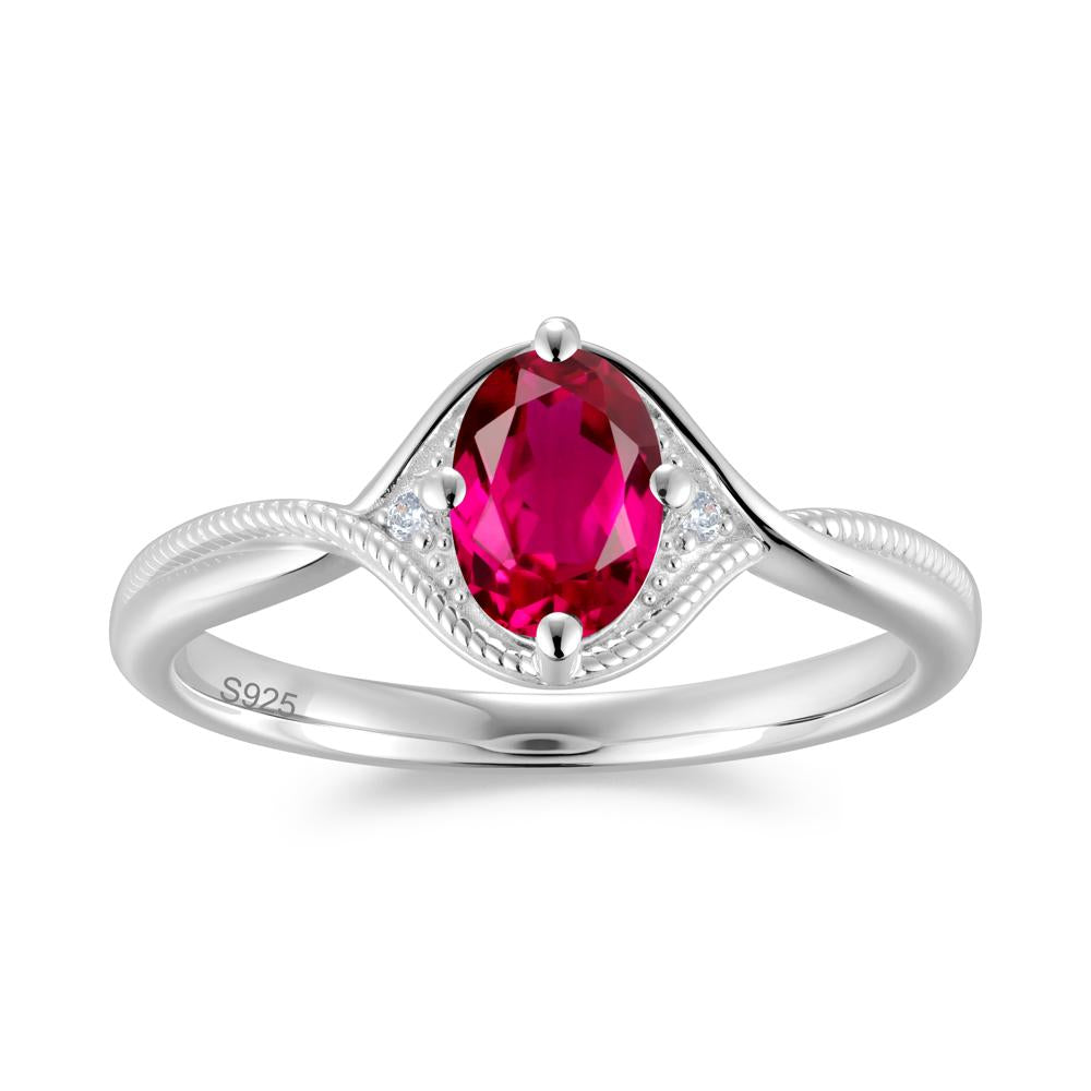 Oval Cut Citrine Twisted Engagement Ring - LUO Jewelry #gemstone_Ruby