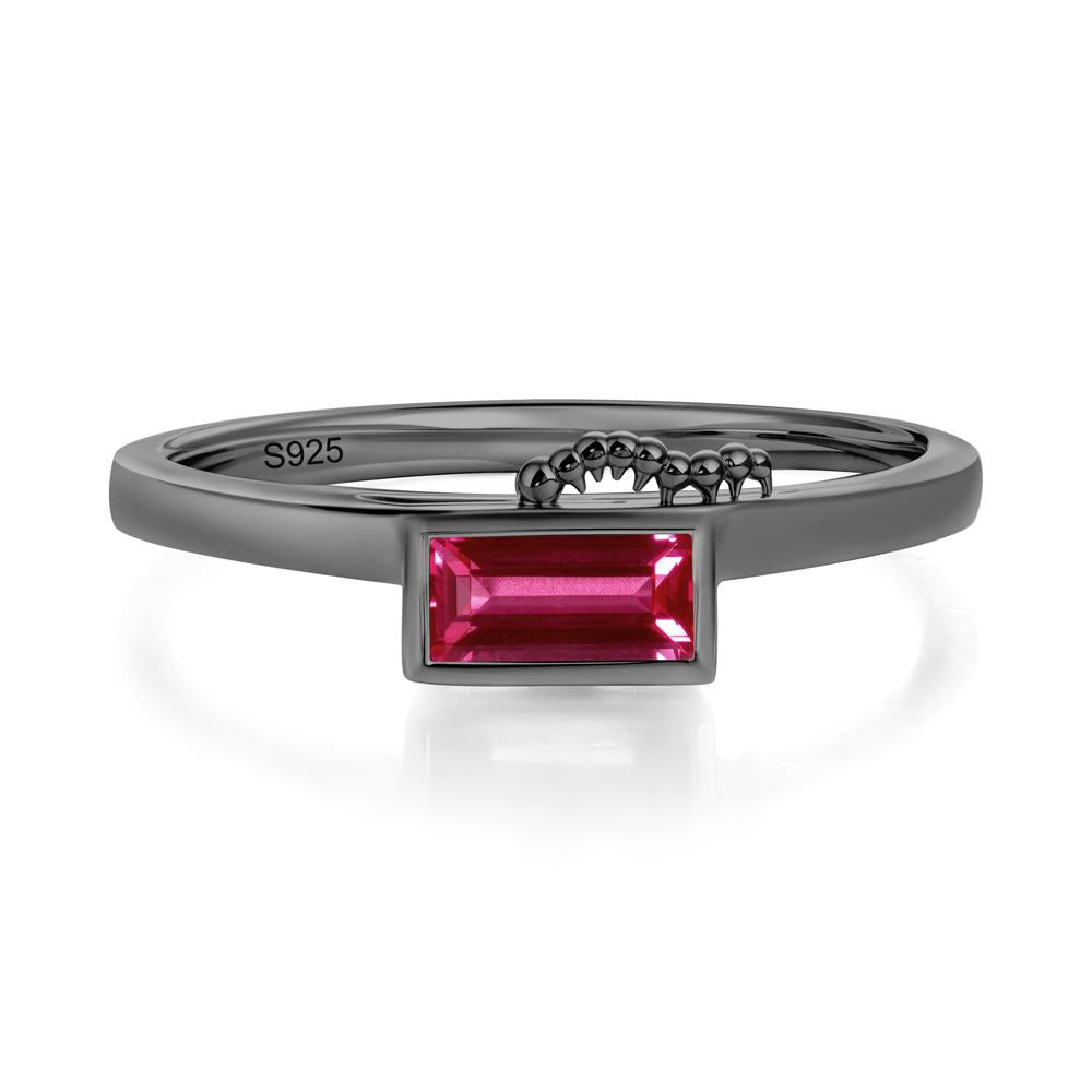 Unique Caterpillar Baguette Alexandrite Ring - LUO Jewelry #gemstone_Ruby