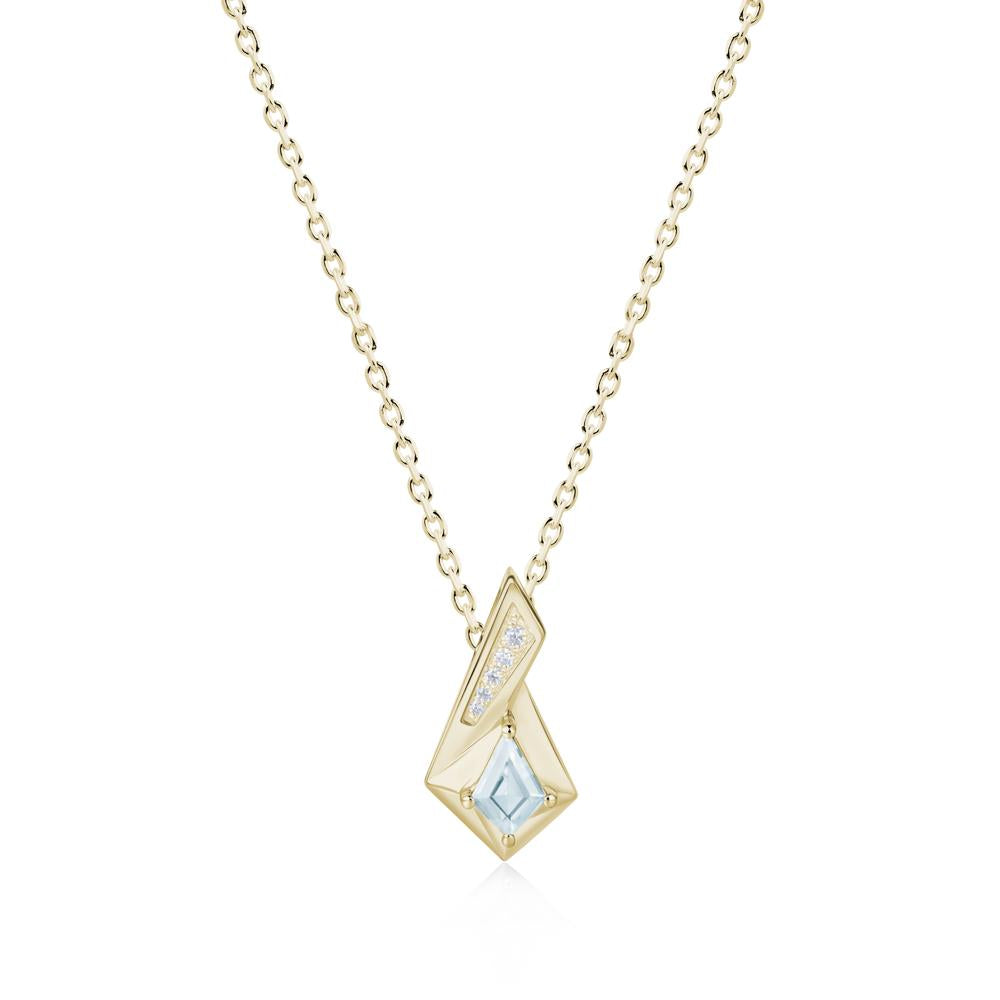 Kite Cut Alexandrite Pendant Necklace - LUO Jewelry #gemstone_Aquamarine