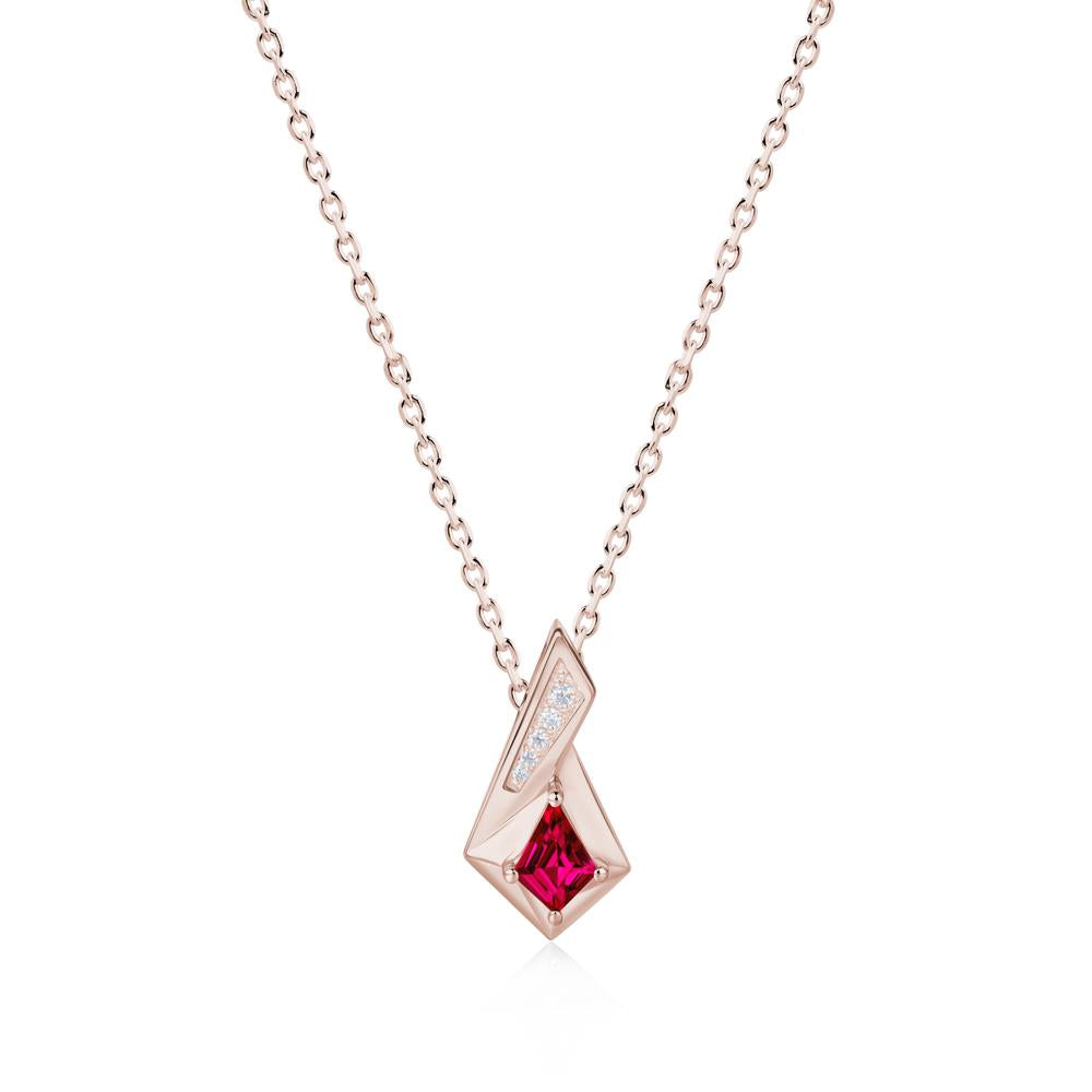 Kite Cut Alexandrite Pendant Necklace - LUO Jewelry #gemstone_Ruby