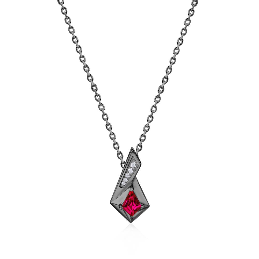 Kite Cut Alexandrite Pendant Necklace - LUO Jewelry #gemstone_Ruby