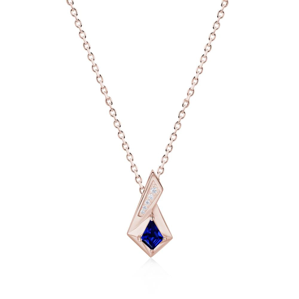 Kite Cut Alexandrite Pendant Necklace - LUO Jewelry #gemstone_Sapphire