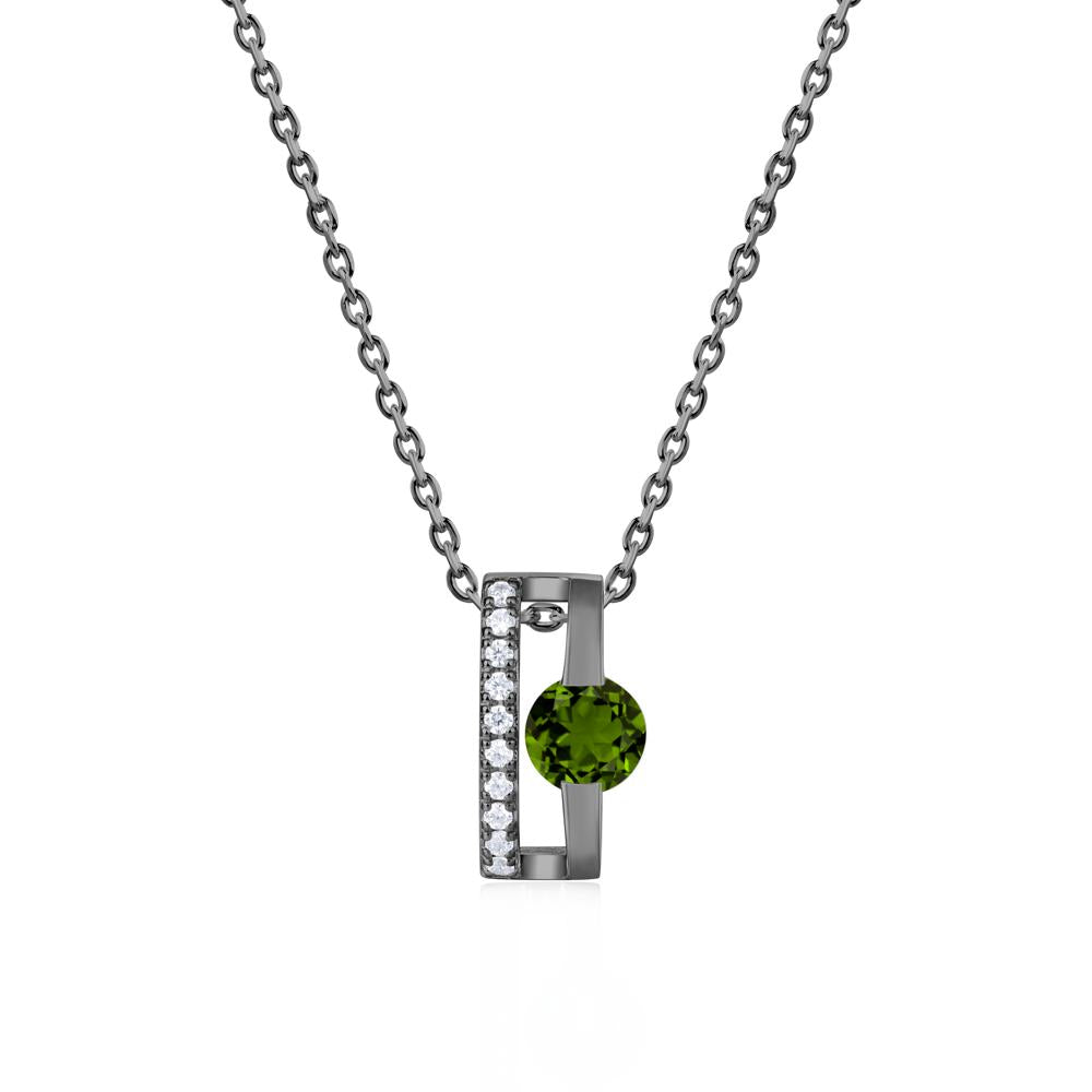 Open Hollow Modern Amethyst Necklace - LUO Jewelry #gemstone_Diopside