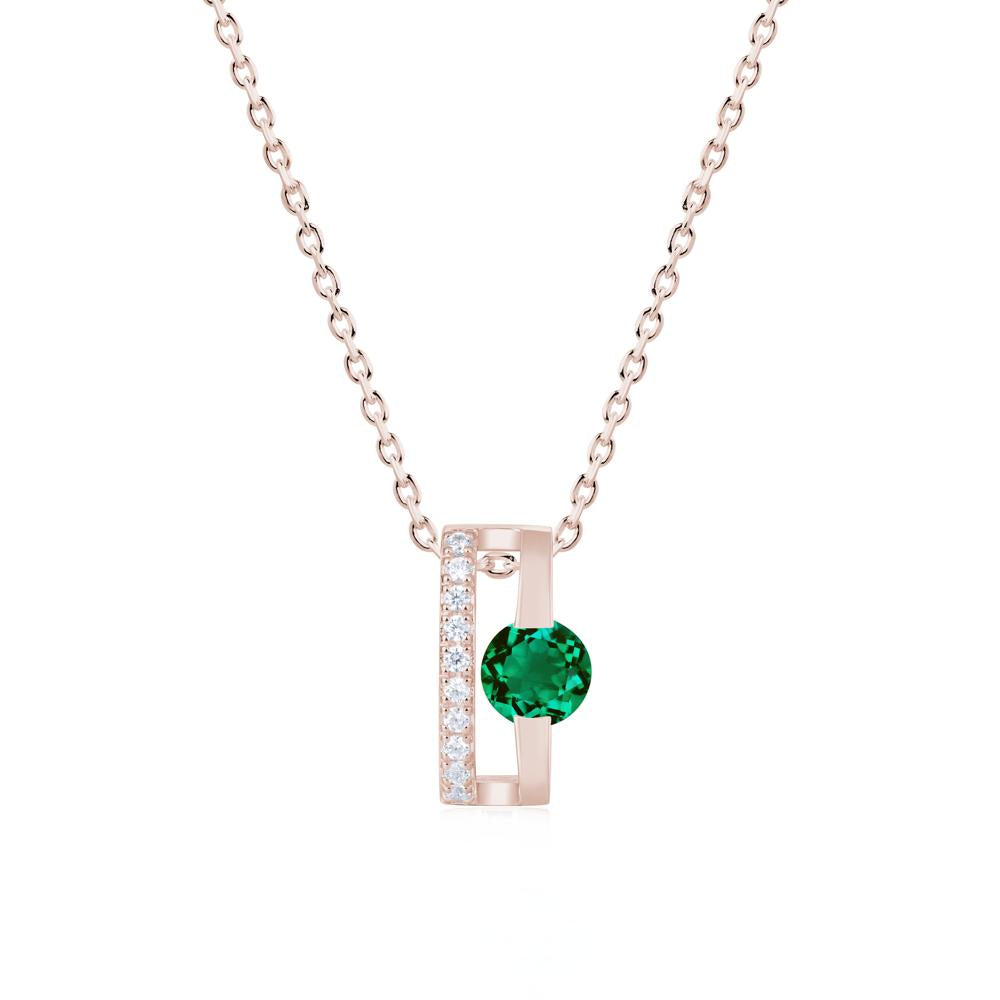 Open Hollow Modern Amethyst Necklace - LUO Jewelry #gemstone_Emerald