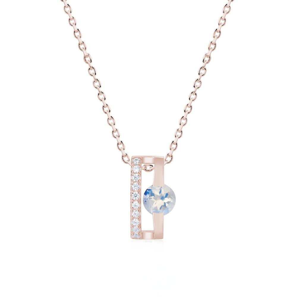 Open Hollow Modern Amethyst Necklace - LUO Jewelry #gemstone_Moonstone
