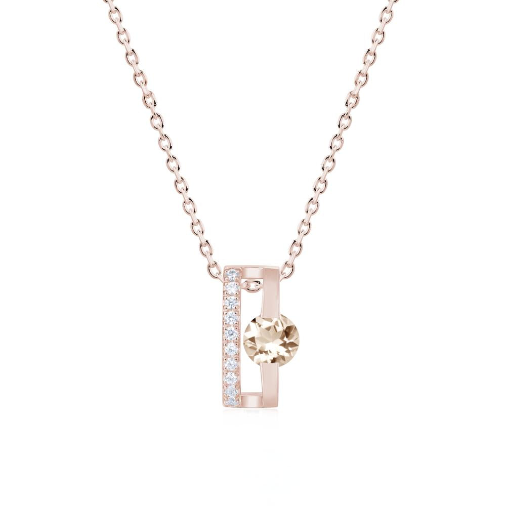Open Hollow Modern Amethyst Necklace - LUO Jewelry #gemstone_Morganite