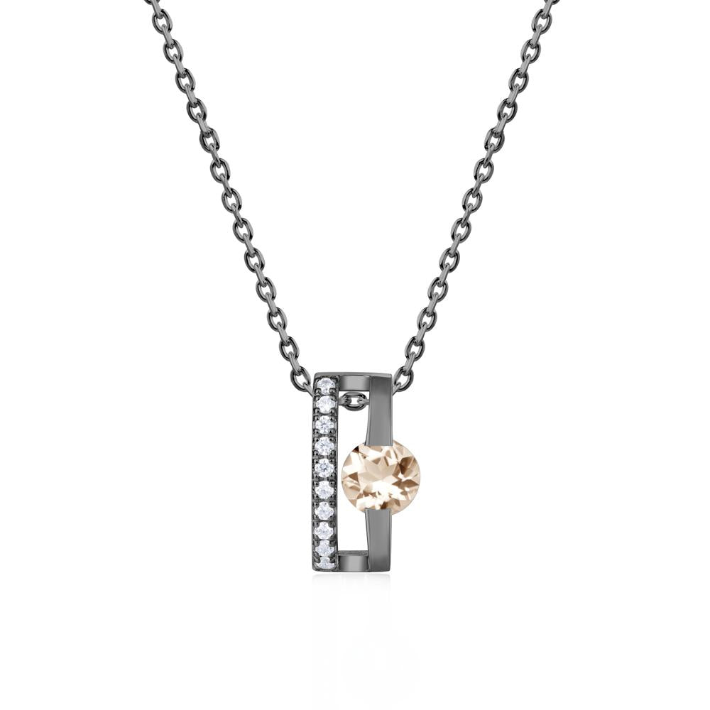 Open Hollow Modern Amethyst Necklace - LUO Jewelry #gemstone_Morganite
