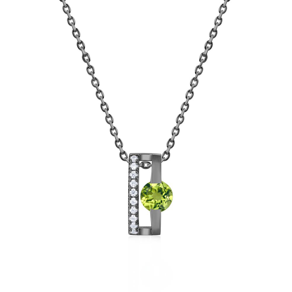 Open Hollow Modern Amethyst Necklace - LUO Jewelry #gemstone_Peridot