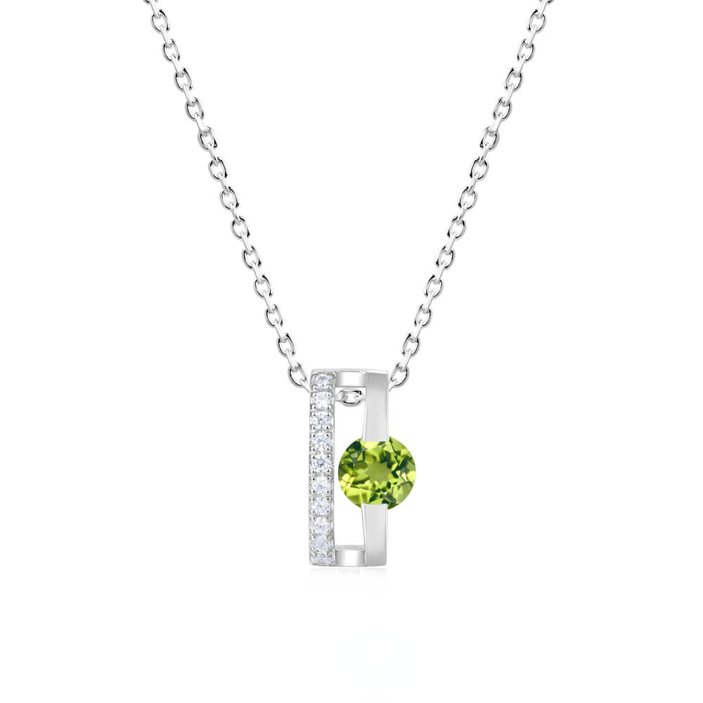 Open Hollow Modern Amethyst Necklace - LUO Jewelry #gemstone_Peridot