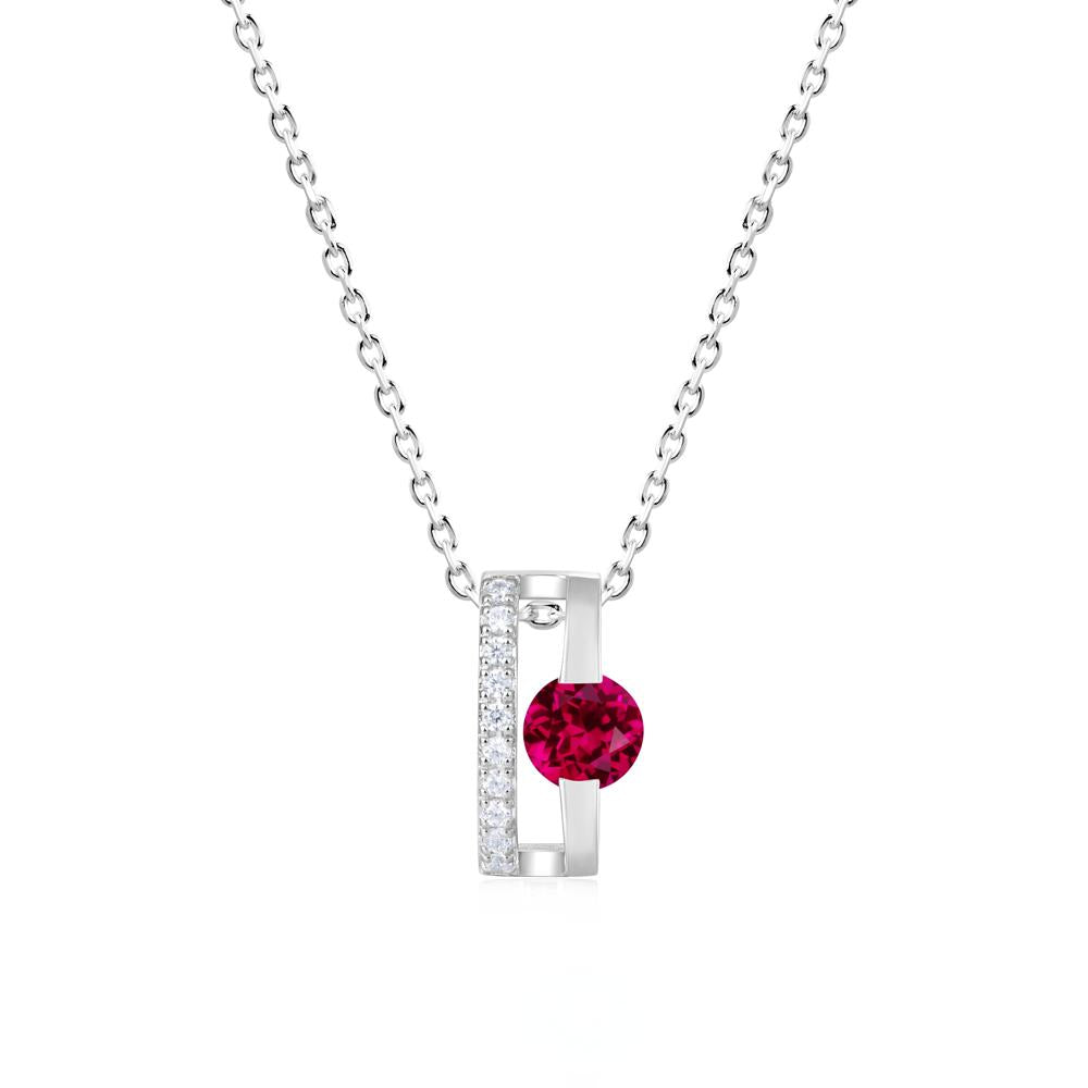 Open Hollow Modern Amethyst Necklace - LUO Jewelry #gemstone_Ruby