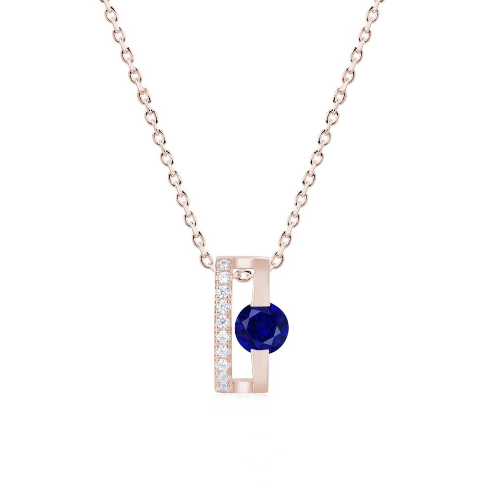 Open Hollow Modern Amethyst Necklace - LUO Jewelry #gemstone_Sapphire