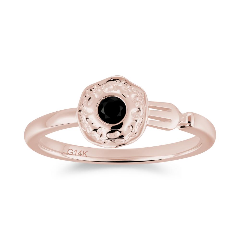 Unique Egg Shaped Emerald Ring - LUO Jewelry #gemstone_Black Spinel