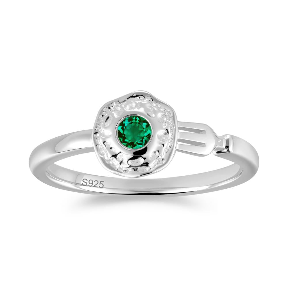 Unique Egg Shaped Emerald Ring - LUO Jewelry #gemstone_Emerald