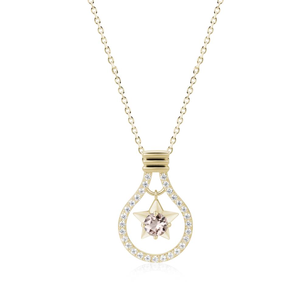 Lightbulb Star Green Amethyst Necklace - LUO Jewelry #gemstone_Morganite