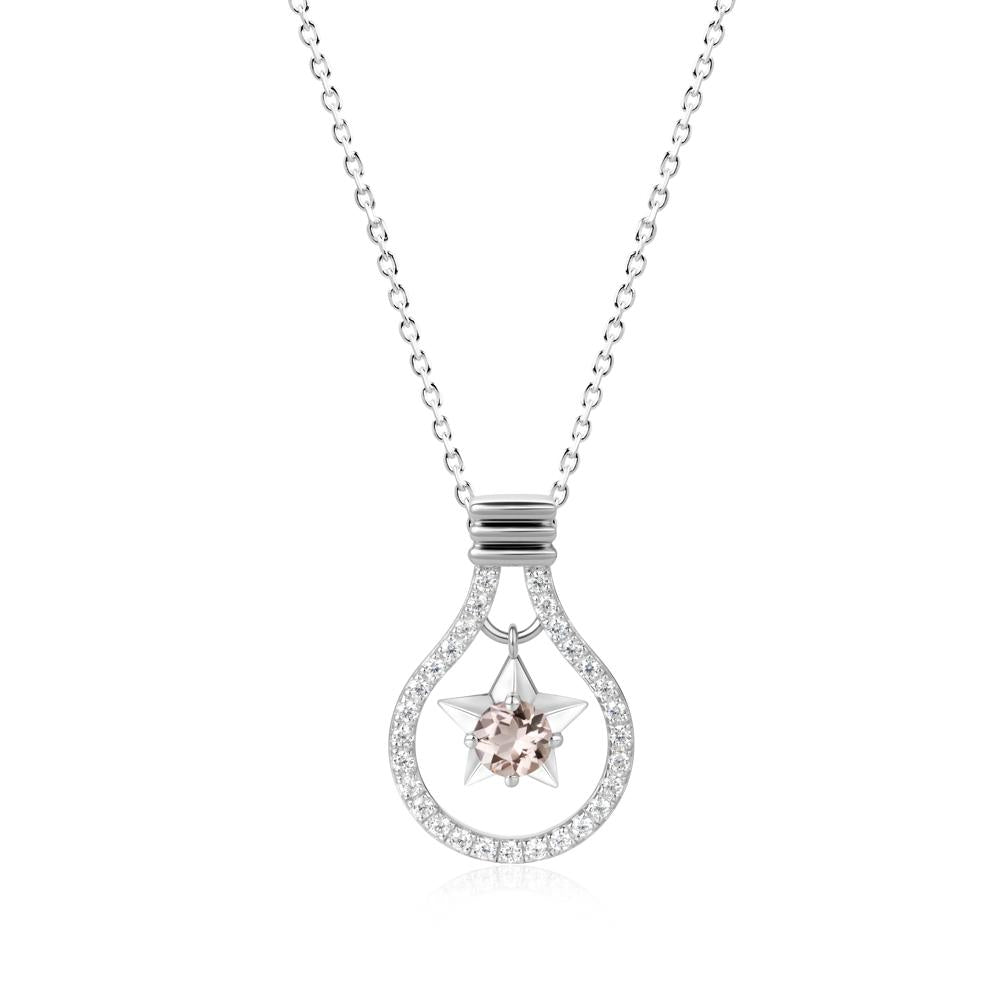 Lightbulb Star Green Amethyst Necklace - LUO Jewelry #gemstone_Morganite