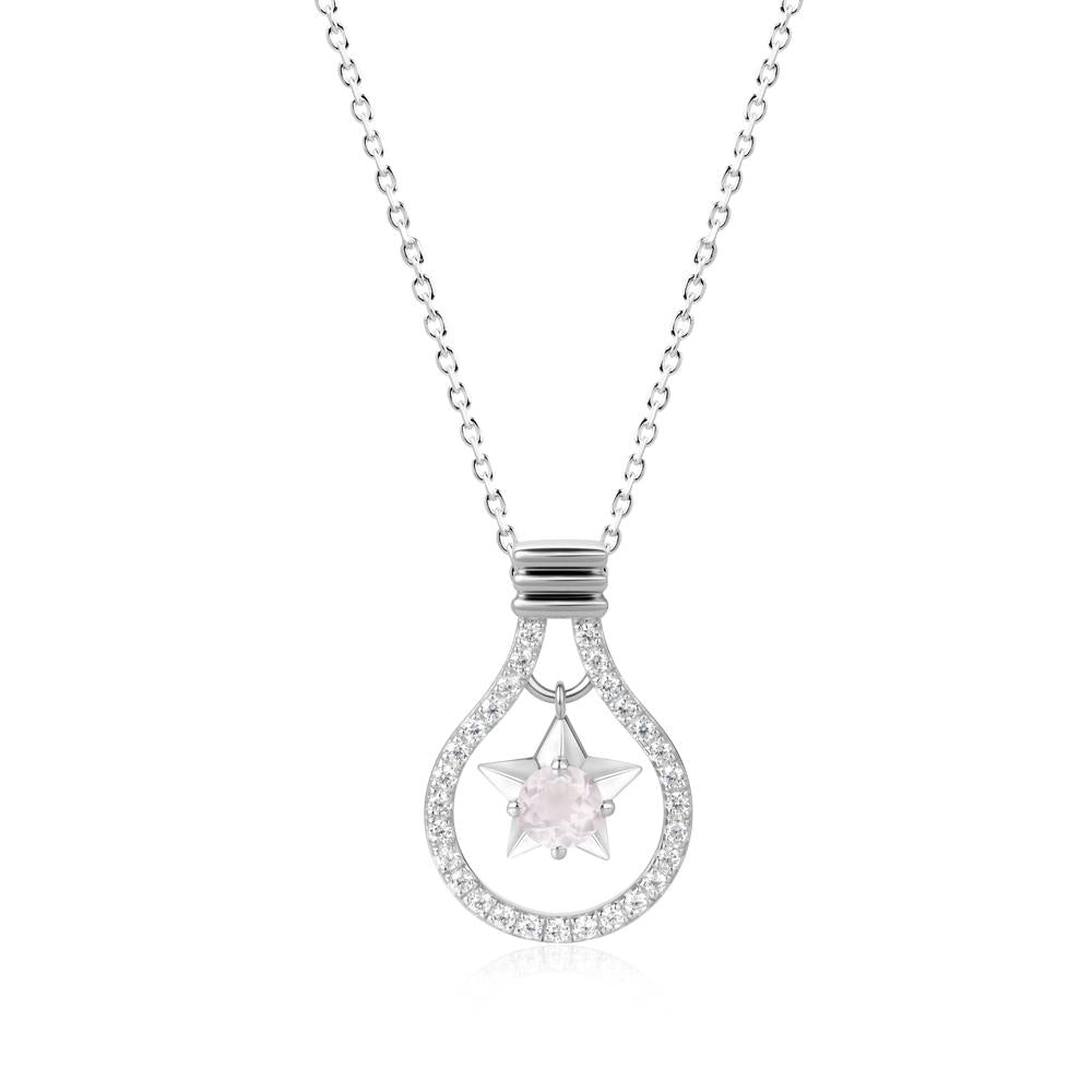 Lightbulb Star Green Amethyst Necklace - LUO Jewelry #gemstone_Rose Quartz