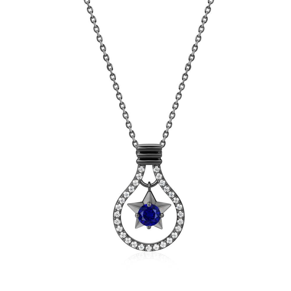 Lightbulb Star Green Amethyst Necklace - LUO Jewelry #gemstone_Sapphire